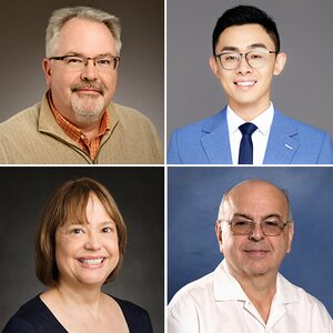 Kiel Christianson, top left; Xun Yan, top right; Joyce Tolliver, bottom left; Reynaldo Pagura, bottom right