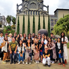 Members of the new Global Leaders Program in the College of LAS stop for a recent photo in Colombia.