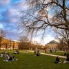 Campus - Main Quad - Spring - Season - Students - Foellinger Auditorium - Davenport Hall - Literatures, Cultures & Linguistics Building - Lincoln Hall