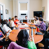 Students participate in comparative and world literature class