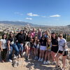 Group of students studying abroad in Athens